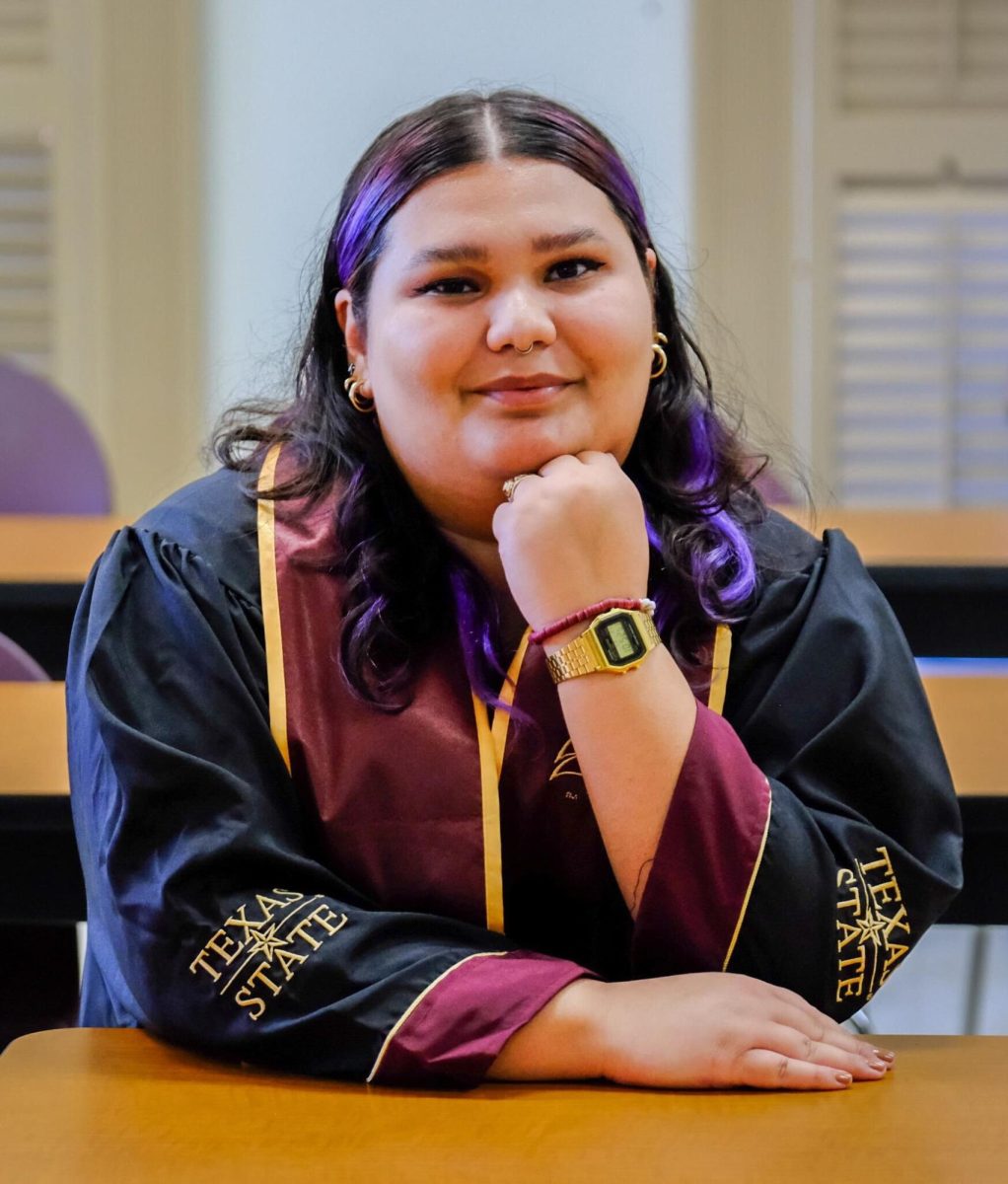 PIR Specialist Kimberly Garza poses for a photo, Saturday, Nov. 23, 2024, at Old Main.
