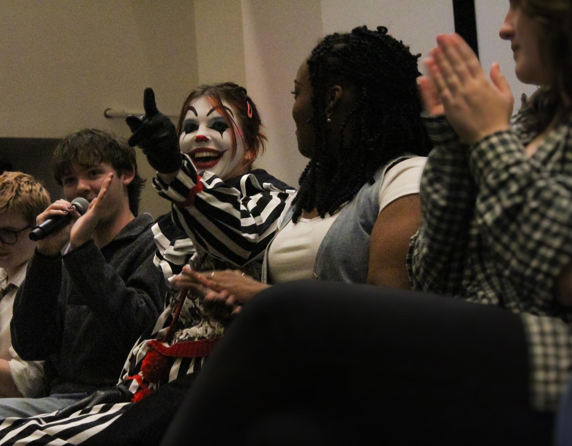 "Honkerdoll" cast and crew answer questions during the screening of the short film "Honkerdoll," Friday, Dec. 6, 2024, at the Joann Cole Mitte Art Building.