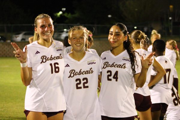 Navigation to Story: Texas State wins Sun Belt Conference title, clinch spot in NCAA Women’s College Cup
