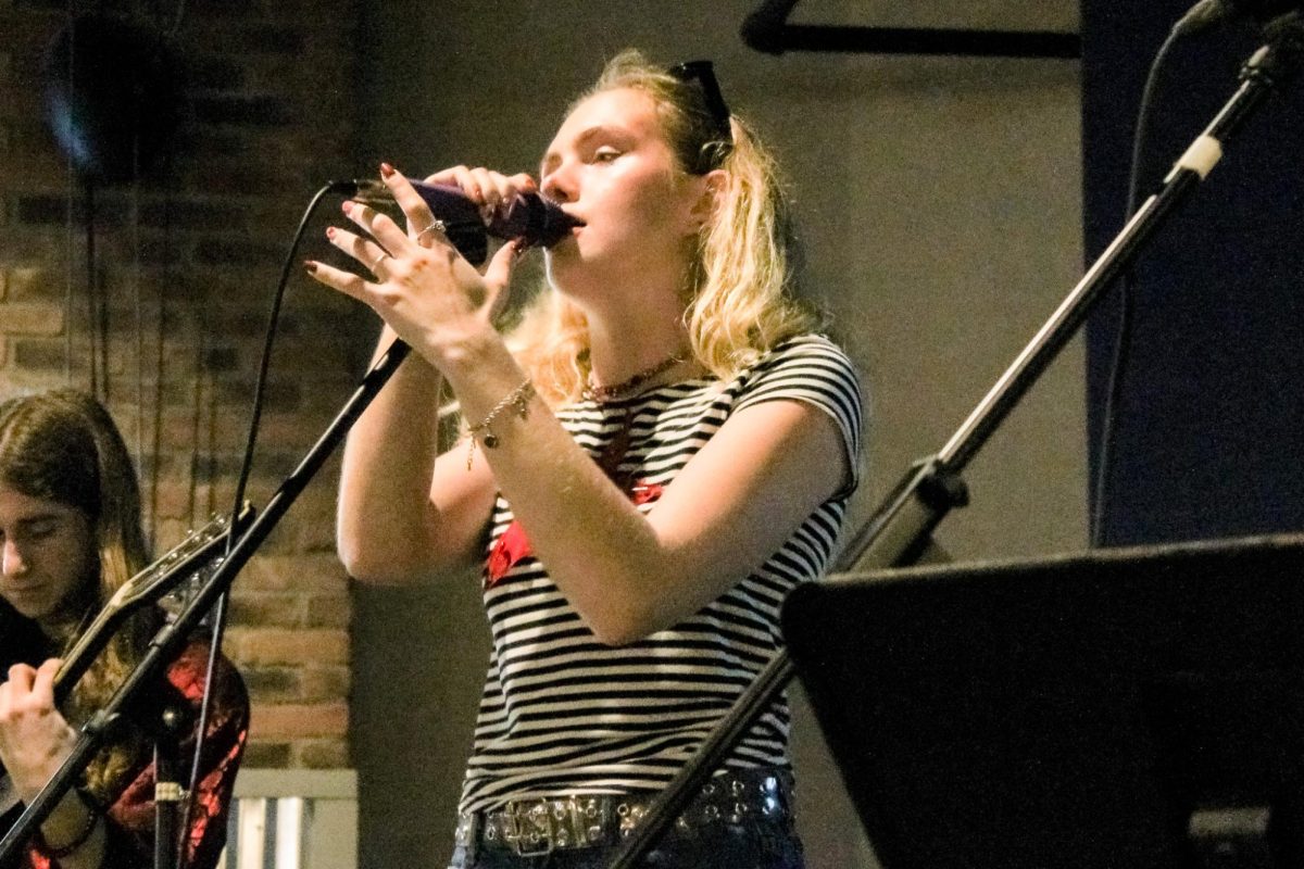 Singer Amethyst Jonquille performs during Warm Up with KTSW at George's. An Austin native, Jonquille released her debut album, "single girl diary," in 2025.