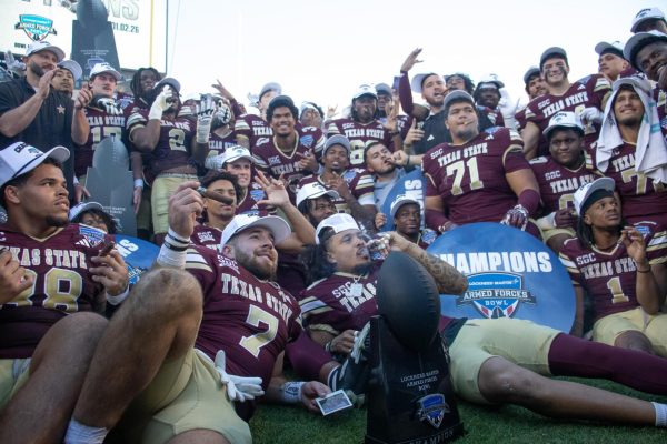 Navigation to Story: Texas State goes nuclear on Rice at Armed Forces Bowl
