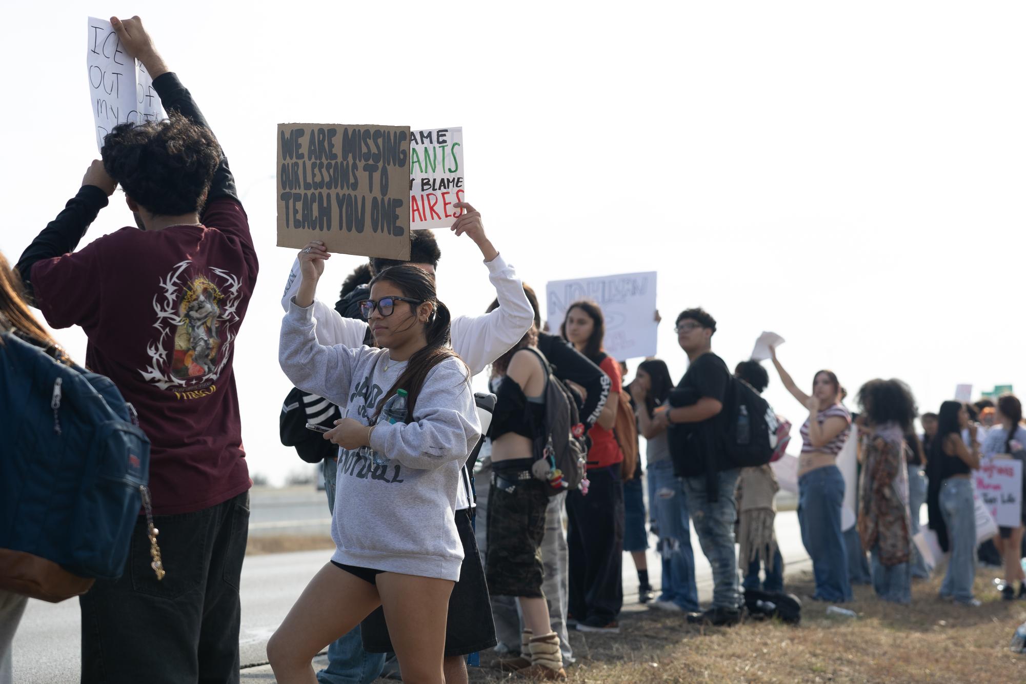 SMHS students walk out to protest ICE