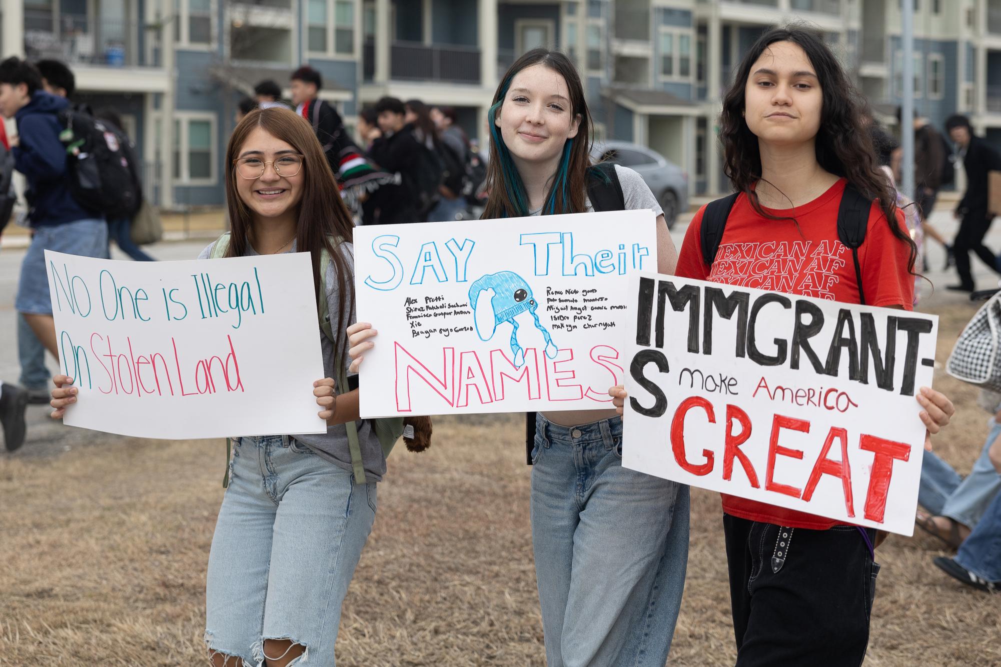 SMHS students walk out to protest ICE