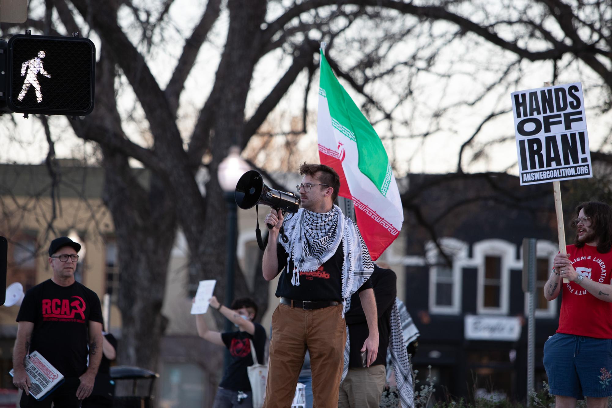 Gallery: San Marcos community protests U.S.-Iran conflict
