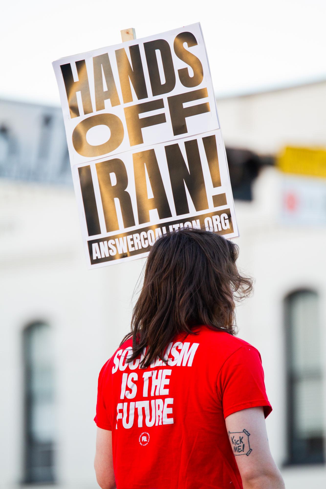 Gallery: San Marcos community protests U.S.-Iran conflict