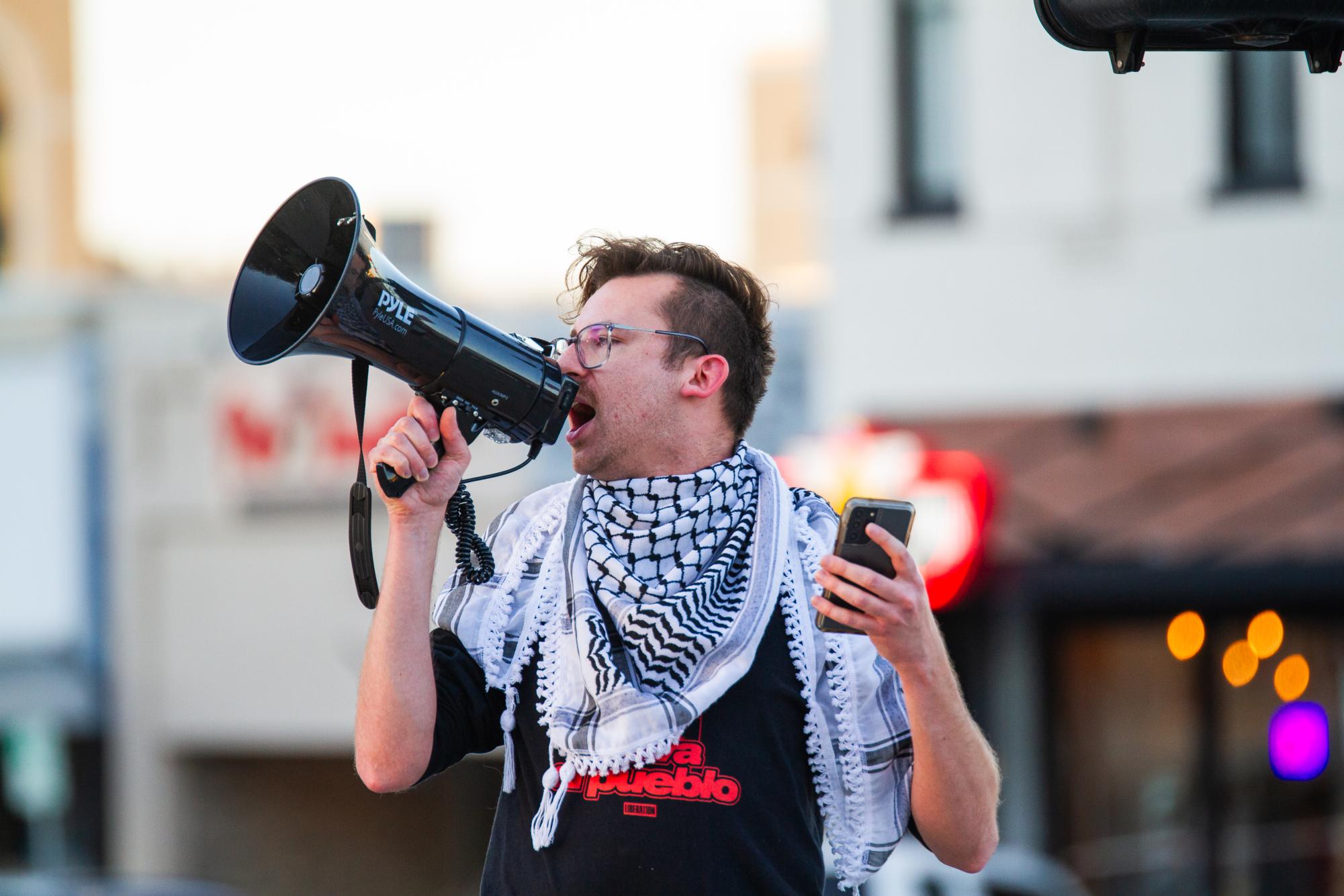 Gallery: San Marcos community protests U.S.-Iran conflict
