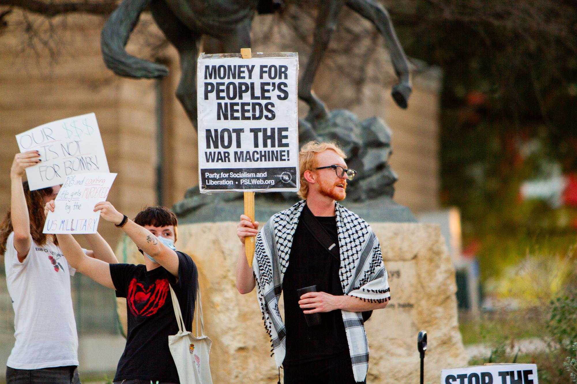 Gallery: San Marcos community protests U.S.-Iran conflict