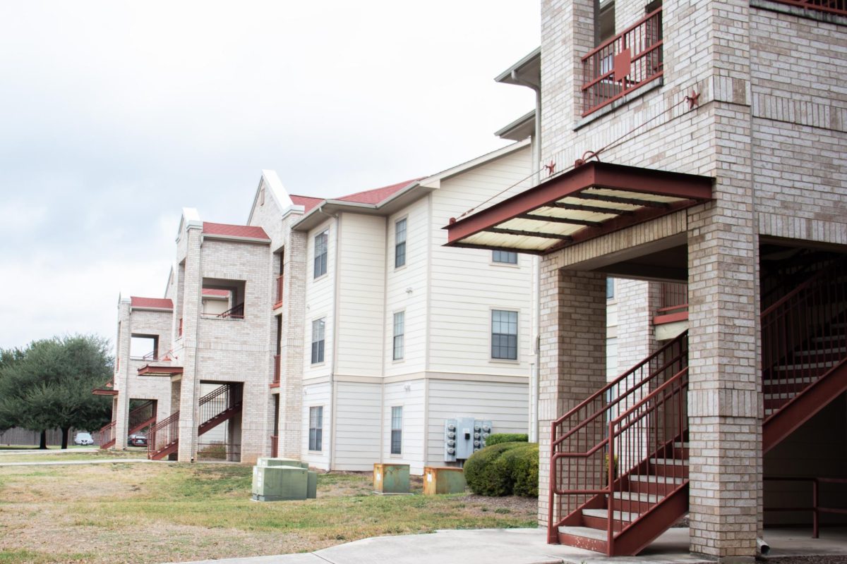 Bobcat Village sits on Aquarena Springs Drive, Monday, Nov. 17, 2025 in San Marcos. Bobcat Village is becoming a freshman only complex for the 2026- 2027 school year, after allowing upperclassmen to move there this fall.